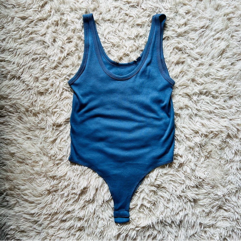 Blue Tank Top Bodysuit
